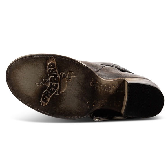 🎁🦅BNIB/NWT |•FREEBIRD BY STEVEN•| CLEO in Black Distressed Knee High Boots - Picture 8 of 16